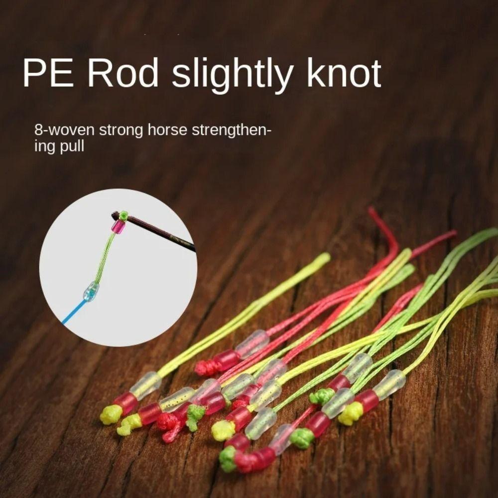 50 шт. Улучшить тянуть нахлыст петли соединители PE нахлыст петли соединители основная леска 3#